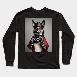 Bad AI Dog photographer T Shirt Long Sleeve T-Shirt